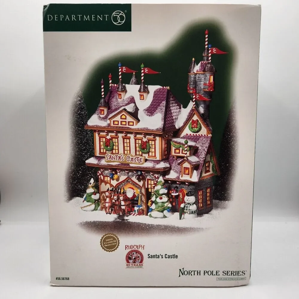 Department 56 Rudolph Santa’s Castle North Pole Series Lighted 56.56768 READ